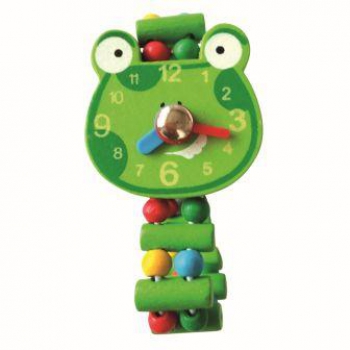Dřevěné hodinky - Žába