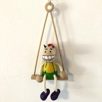 Panáček kůň na houpačce