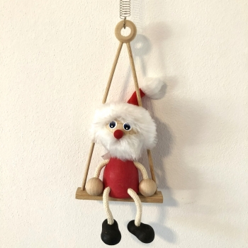 Panáček Santa Claus na houpačce